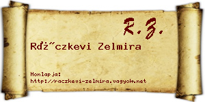 Ráczkevi Zelmira névjegykártya